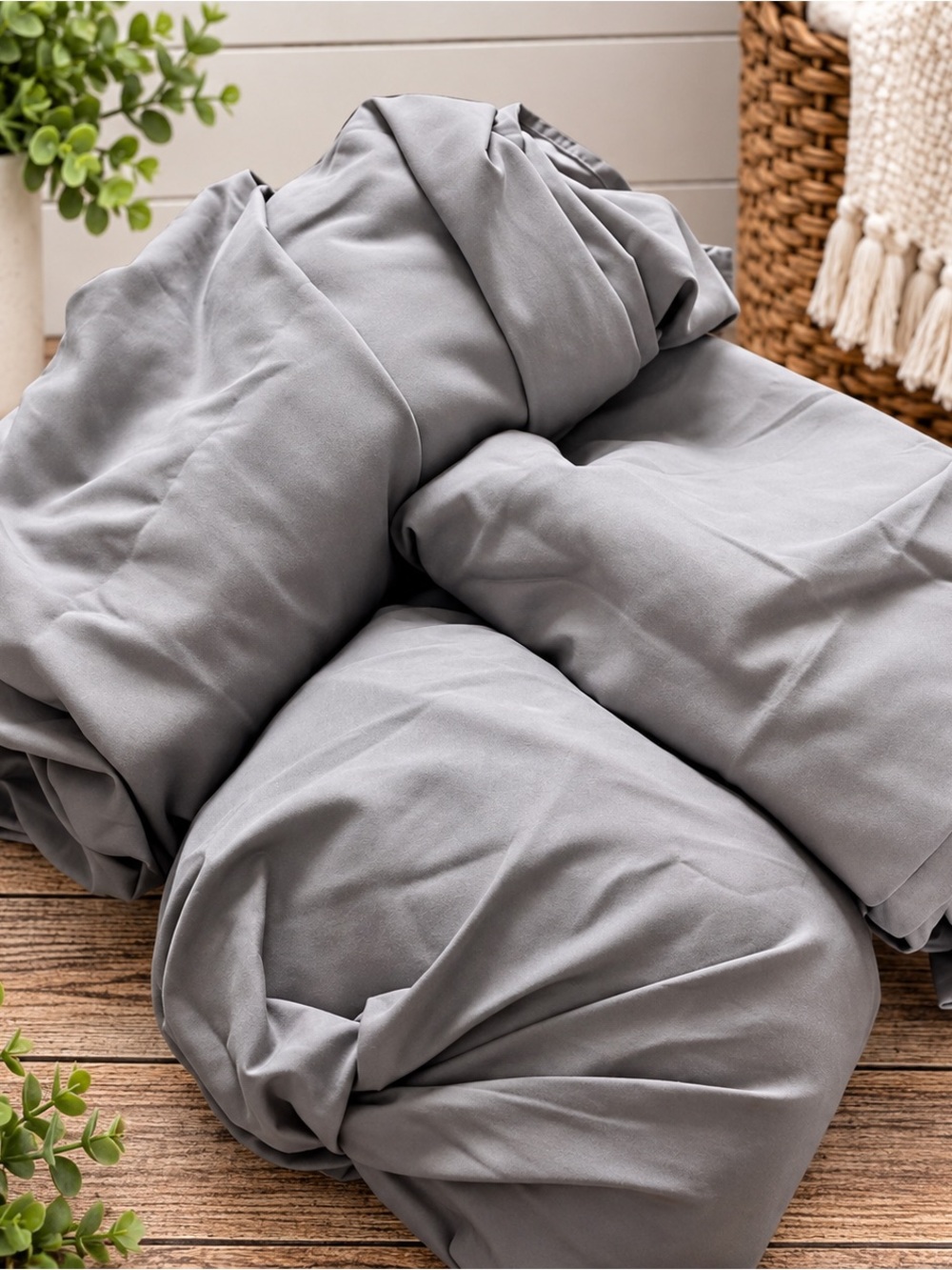 Luxurious Silver Bedding Sheets #448
